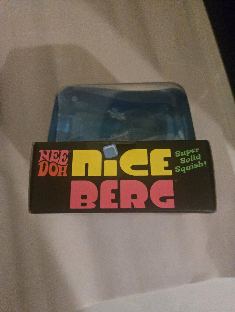Needoh Nice Berg Super Solid Squish Blue (SUPER RARE) Mega Ice Cube (SALE) 1LEFT